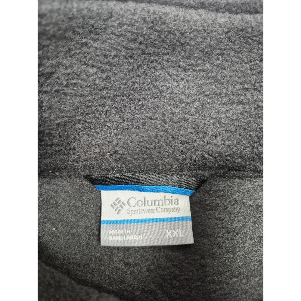 Columbia Steens Mountain Jacket Mens 2XL Gray Full Zip Fleece WM3220-010 Hiking